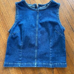 Gap Blue Denim Sleeveless Top